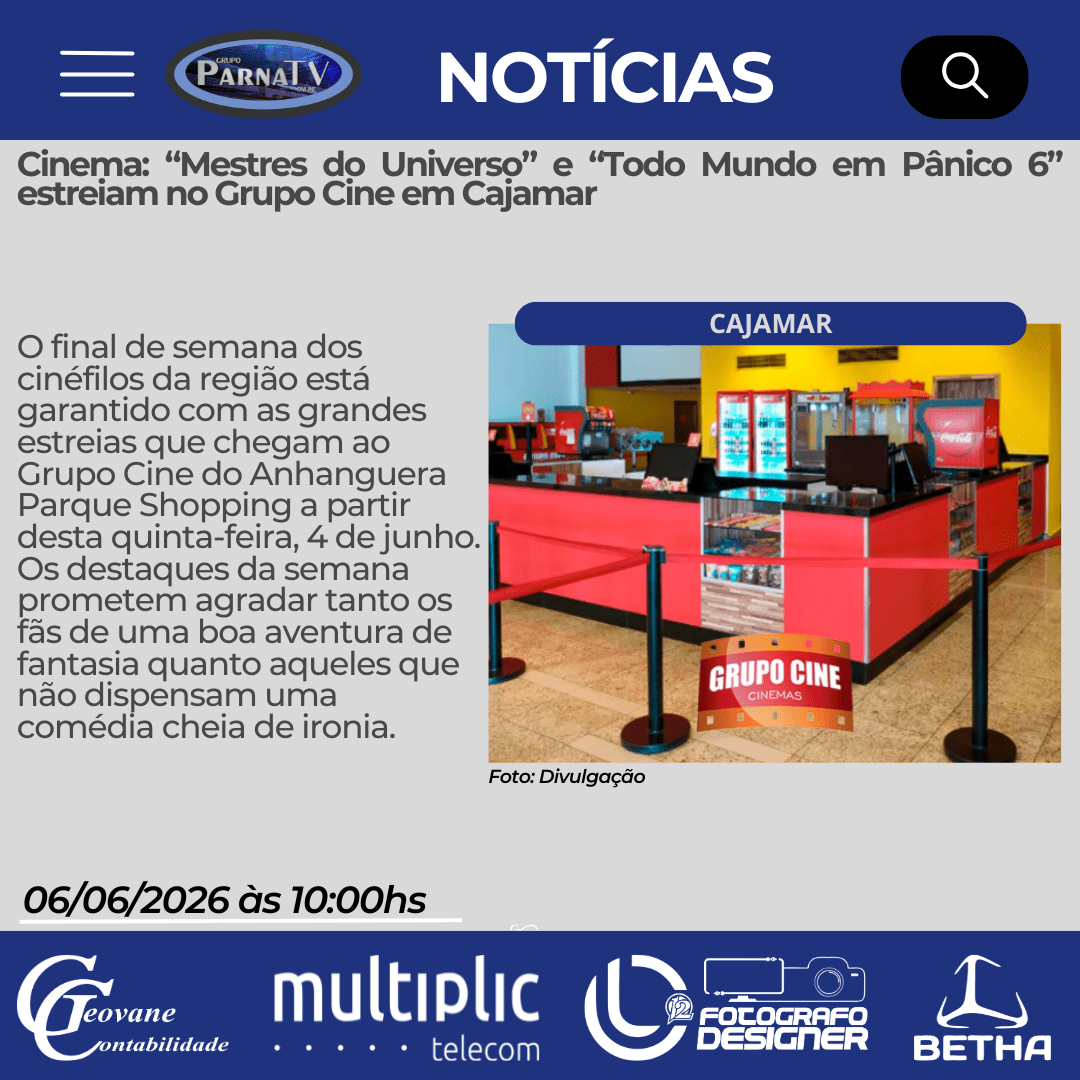 Cinema: “Mestres do Universo” e “Todo Mundo em Pânico 6” estreiam no Grupo Cine em&nbsp;Cajamar